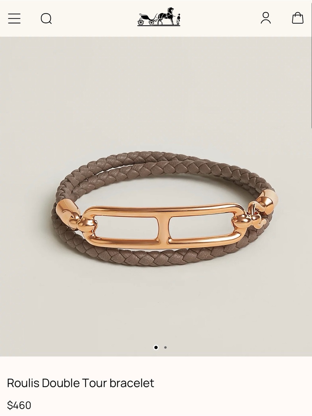Hermès Roulis Double Tour bracelet